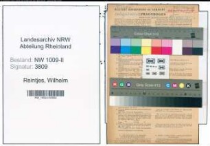 Entnazifizierung Wilhelm Reintjes , geb. 01.01.1902 (Schiffer)
