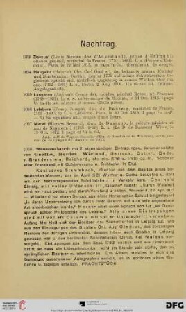 Nachtrag (Nr. 1053-1058)