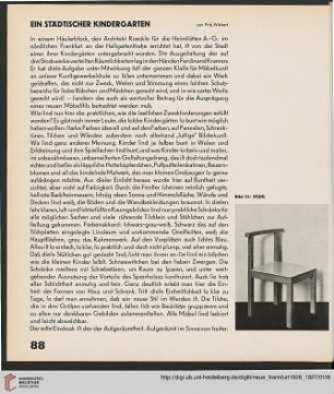 1: Ein städtischer Kindergarten