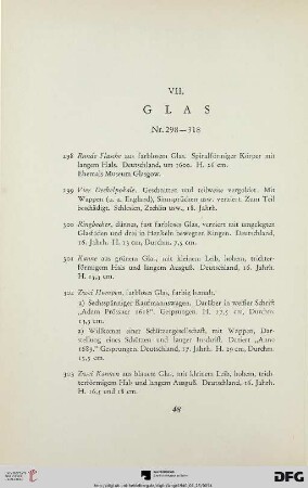 VII. Glas (Nr. 298-318)