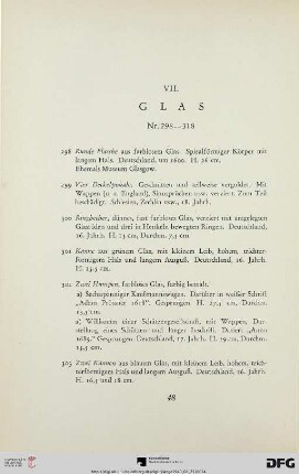 VII. Glas (Nr. 298-318)