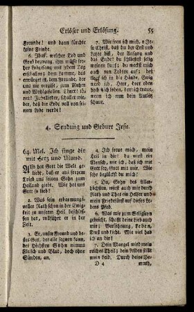 4. Sendung und Geburt Jesu.