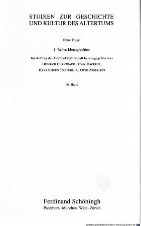 Vergil im frühen Christentum : Untersuchungen zu den Vergilzitaten bei Tertullian, Minucius Felix, Novatian, Cyprian und Arnobius