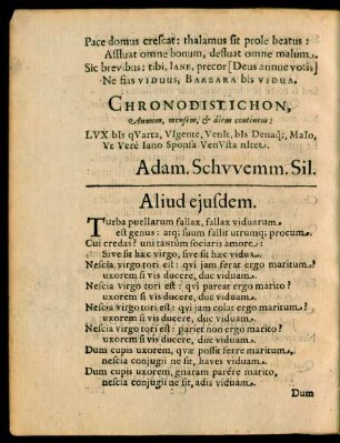 Aliud eiusdem.