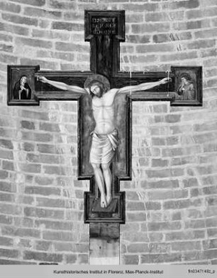 Tafelkreuz mit Maria und Johannes