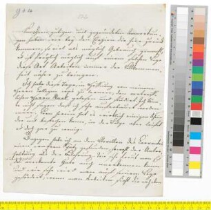 Brief von Goethe, Johann Wolfgang von an Schiller, Friedrich