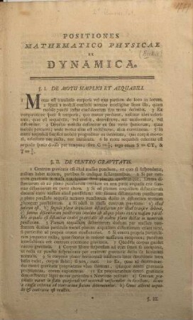 II. De centro gravitatis.
