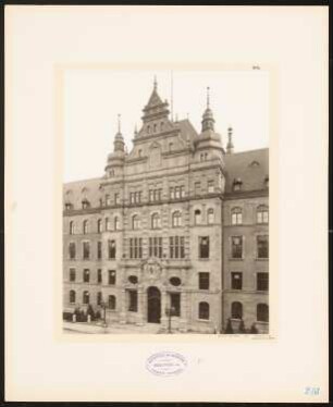 Polizeipräsidium, Hannover: Ansicht des Mittelbaus