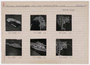 Modell: Wohnkomplexe Rhinstraße/Friedrichsfelde-Ost und Friedrichsfelde-Süd. Berlin, Lichtenberg, Rhinstraße/Straße der Befreiung (vor 1975 und seit 1992 Alt-Friedrichsfelde)/Rosenfelder Ring/Seddiner Straße/Gensinger Straße/Einbecker Straße/Alfred-Kowalke-Straße