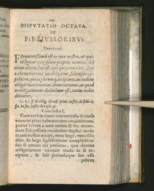 [Dispvtatio Octava. - Dispvtatio Vndecima.]