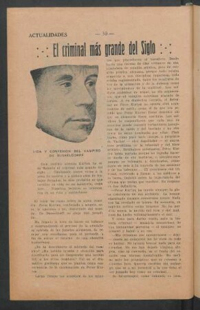 El criminal más grande del Siglo