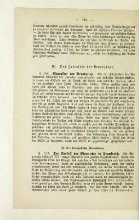 III. Das Zeitalter der Revolution