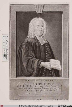 Bildnis Johann Heinrich Samuel Formey
