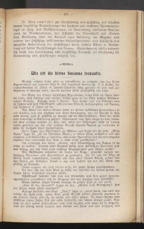 Wie ich die Kleine Susanna loskaufe