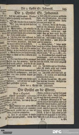 Die Epistel an die Ebreer.