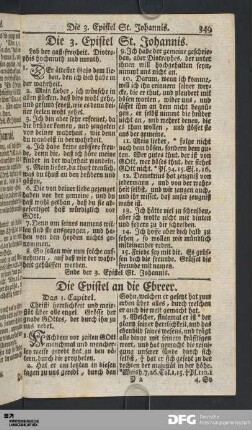 Die Epistel an die Ebreer.