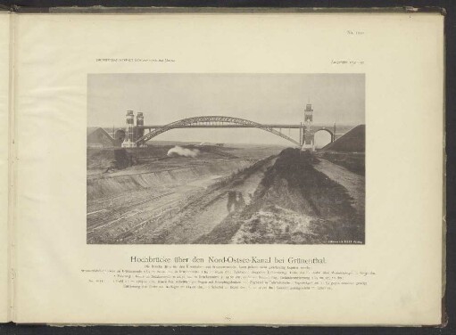 Hochbrücke über den Nord-Ostsee-Kanal bei Grünenthal.