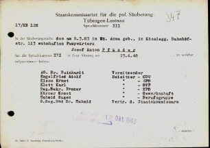 Pfänder, Josef Anton