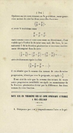 Note sur un théorème sur le cone spherique attribué a mac - cullagii.