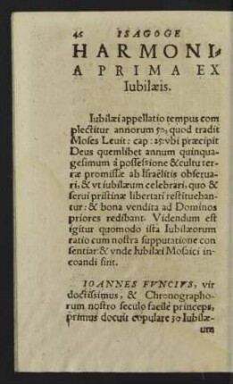 Harmonia Prima Ex Iubilaeis.