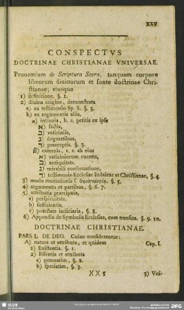 Conspectus Doctrinae Christianae Universae