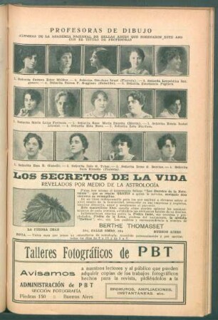 Profesoras de dibujo - [Retratos] : Alumnas de la Academia Nacional de Bellas Artes [...]
