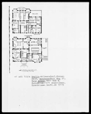 Haus Breul, Oberhaardter Weg 27 in Berlin-Wilmersdorf