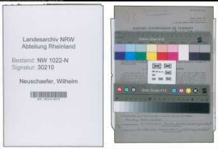 Entnazifizierung Wilhelm Neuschaefer , geb. 31.03.1905 (Spediteur)