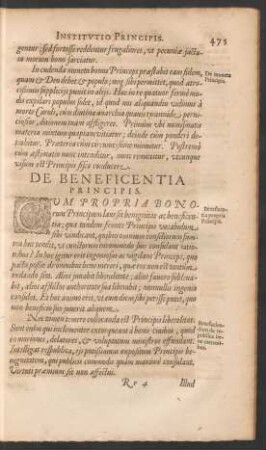 De Beneficentia Principis.