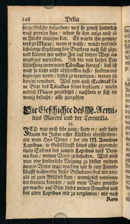 148-263, Die Geschite des M. Aemilius Macers und der Tereutilla