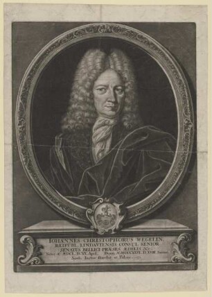 Bildnis des Iohannes Christophorus Wegelin