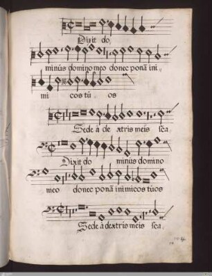 [Lassus] : Dixit dominus domino