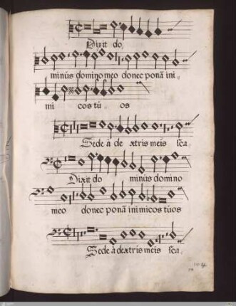 [Lassus] : Dixit dominus domino