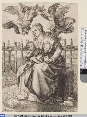 Maria von zwei Engeln gekrönt