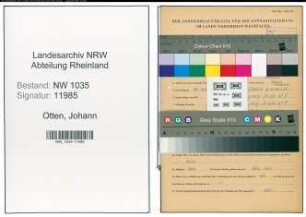 Entnazifizierung Johann Otten , geb. 29.04.1913 (Steiger)
