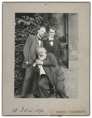 Fotografie von Johannes Brahms (1833-1897)