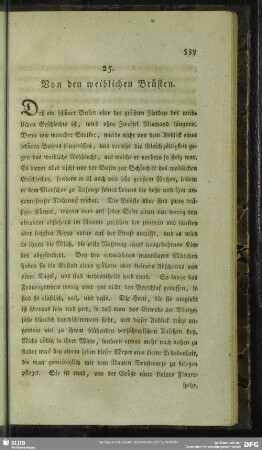 25. Von den weiblichen Brüsten