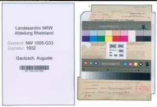 Entnazifizierung Auguste Gautzsch , geb. 05.07.1887 (Lehrerin)