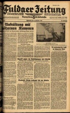 Ausgabe vom Donnerstag, den 13. November 1941.