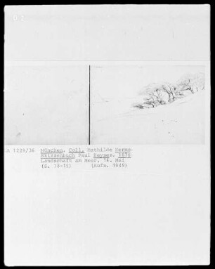 Skizzenbuch — Landschaft am Meer
