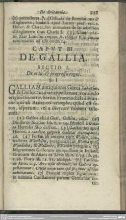 Caput III. De Gallia