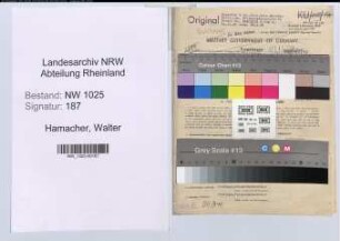 Entnazifizierung Walter Hamacher , geb. 13.04.1894 (Prokurist)