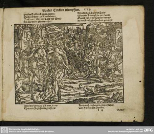 Paulus Emilius triumphiert. CVI.