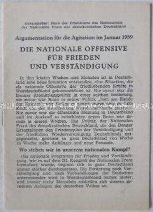 Anleitung für Propagandisten der Nationalen Front