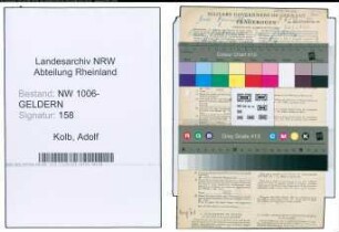 Entnazifizierung Adolf Kolb , geb. 17.10.1902 (Geschaeftsfuehrer)