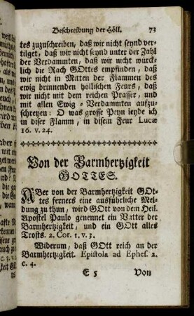Von der Barmhertzigkeit Gottes