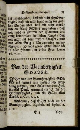 Von der Barmhertzigkeit Gottes