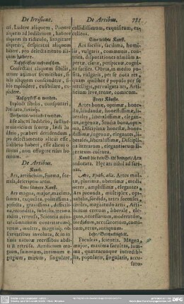 [Caput Quartum. De Artibus]