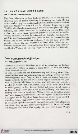 Gruss für Max Liebermann
