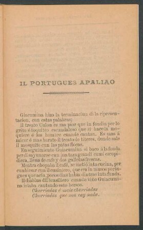 Il portugues apaliao